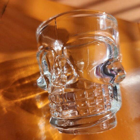 Tiki Bar Skull Glass Shotglasses x 4 - Picture 5 of 6